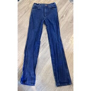 Vintage Made In USA Wrangler Denim Men Sz 30x38 Western Blue Jeans 936DEN Cowboy